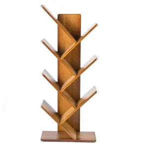 Modern Ladder Design Solid Wood Handmade Bedroom Bookcase Shelf Book Holder Arranging Books Showcase
