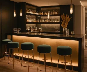 Modern Large Size Onyx Marble Led Bar Counter for Hotel Nightclub Mall & Restaurant Use