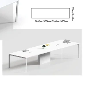 Modern Large Wood Conference Table for Office Meeting Rooms and Schools 8-12 Persons Capacity