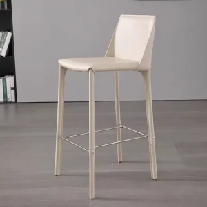 Modern Leather Chair Bar Stool Dining Room Furniture Luxury Bar Stools for Kitchen Bars Coffee Chair