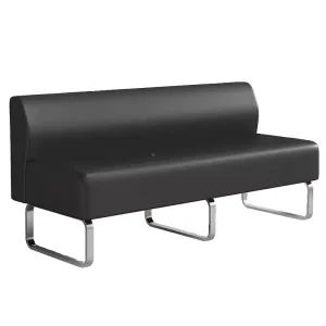 Modern Leather Combination Card Table Sofa Chair for Barber Bank Shops Beauty Nail Bars Teahouses Rests