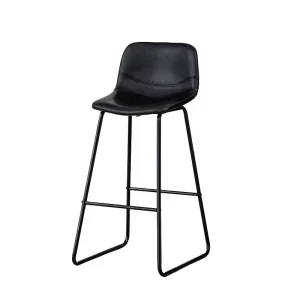 Modern Leather Custom Comfortable Bar Stools Leather Counter Height Swivel Restaurant Kitchen Stool Chairs