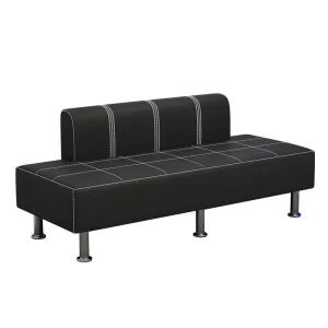 Modern Leather Durable Office Mall Hotel Barber Shop Lounge Waiting Chair Furniture