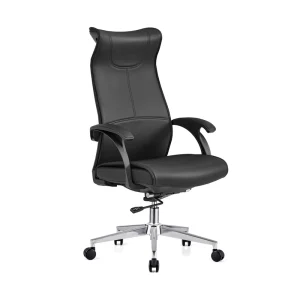 Modern Leather Executive Chair Comfortable Home Office Computer Chair Swivel