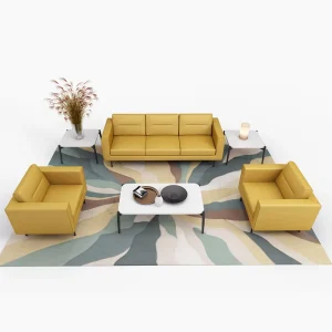 Modern Leather Office Sofa Set New Models Living Room Furniture for Apartment for Office Use