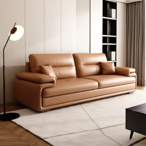 Modern Leather Office Sofa Set for Business Reception Hospital Living Room Use