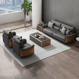 Modern Leather Office Sofas for Use in Living Rooms, Bedrooms or Hospitals Commercial Furniture