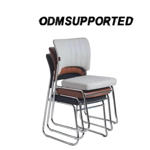 Modern Leather Stackable Meeting Room Reception Church Visiteur for Consultation Office Conference Room Meeting Hall Chair