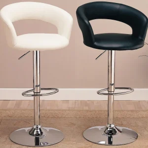 Modern Leather Swivel Bar Stool Design Adjustable High Bar Chair Chair for Club Restaurant Barber Shop Waiting