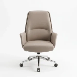 Modern Leather Swivel Office Chair Suitable for Computer Conference Reception Chess and Card Learning Use