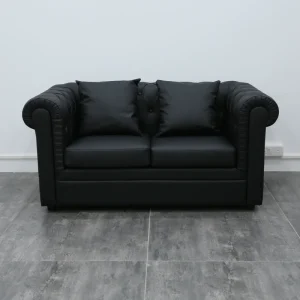 Modern Leather Two Seater Sofa Durable and Comfortable for Hotel Use