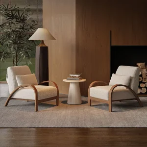 Modern Leisure Armchair Eco Friendly Durable Waterproof Small Apartments Home Office Living Room Outdoor Bedroom Dining Hotel