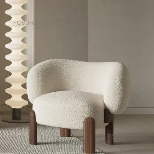 Modern Leisure Armchair Nordic Design Living Room Furniture Balcony Single Sofa Manufacturer Custom OEM ODM