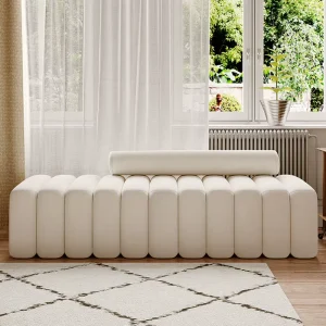 Modern Leisure Chair Bench Ottoman for Home Office Living Room Bedroom Hotel Hospital Apartment Villa Use