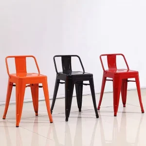 Modern Leisure High Chairs Bar Stools Colorful Plastic Metal Design for Kitchen Living Room Bedroom