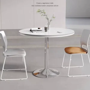 Modern Leisure Table Office Shared Collaboration Desk GENOVA Reception Room Movable 100cm Meeting Negotiation