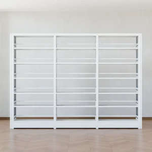 Modern Library Metal Bookshelf for Children’s and Hospital Use School Library Bookcase with 5 Layers Durable Design