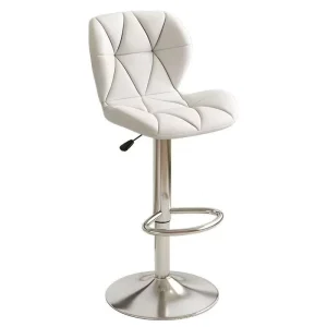 Modern Light Luxury Design Bar Stool Lifting Backrest Rotatable Armless Steel Frame Leather Pedestal Base High foot Commercial