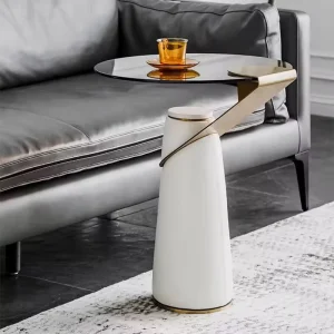 Modern Light Luxury Glass Coffee Table Creative Home Furniture Stylish Living Room Side Table