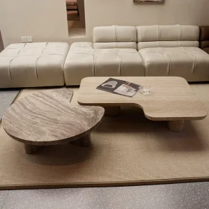 Modern Light Luxury Villa Custom Italian Vintage Style Coffee Table Modern Home Furniture for Living Room