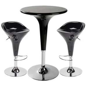 Modern Light up Bar Table and Chairs for Restaurant and Bars High Table and Bar Stools