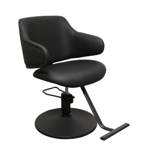 Modern Lightweight Elegant White Barber Chair PU Leather Waterproof Wear Resistant for Barbershops