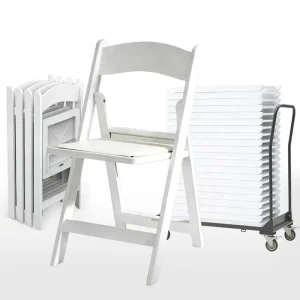 Modern Lightweight White Plastic Folding Lawn Garden Chair Outdoor Rental for Wedding Portable Park School Warehouse Hotel