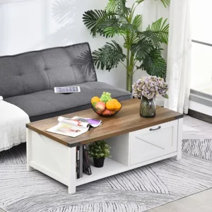 Modern Living Center Coffee Table Oak Wood End Tea Table White Walnut Nordic Style