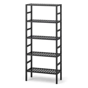 Modern Living Room 6 Tier Tall Open MDF Bookshelf with Adjustable Shelves Bookcases Bookshelves