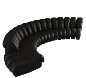 Modern Living Room Furniture Italian Design Sectional Sofa Snake Sofa Genuine Leather Modular Sofa Set
