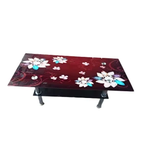 Modern Living Room Furniture Metal Center Coffee Tables Space saving Tempered Glass Top Coffee Side Table
