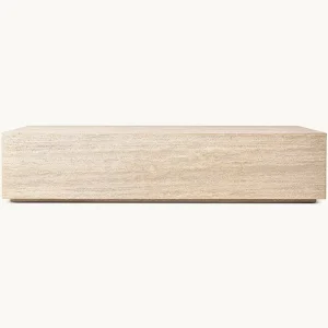 Modern Living Room Furniture Rectangle Travertine Coffee Table Sofa Tea Table