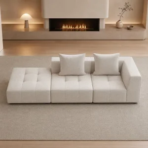Modern Living Room Furniture Set Fabric Office Cinema Project Modular Vacuum Packed Sponge Compressed Sofa