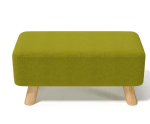 Modern Living Room Home Furniture Upholstered Sponge Ottoman Long Bench Chair Fabric Stools Ottomans Adjustable Height
