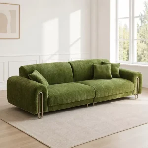 Modern Living Room Sofa Set with Reclining Features