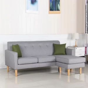 Modern Living Room or Hotel Fabric Sofa with Otto Pillow High Bounce Feature Modular