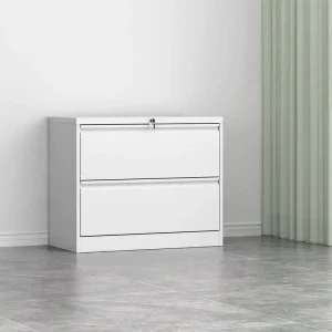 Modern Lockable 2 Drawer Filing Cabinet Eco Friendly for Home Office School Hospital Apartment Use