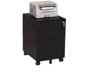 Modern Lockable Fire Resistant Steel Office File Cabinet with Wheels