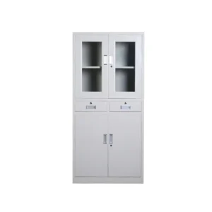 Modern Lockable Steel & Glass Filing Cabinet for Home Office School Hotel Hospital Office Furniture on Sale