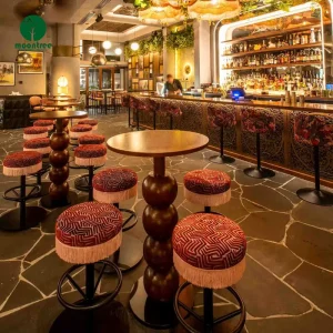 Modern Lounge Furniture Set Supplier for Lobby and Bar Areas Commercial Hospitality Bar Counter and Seating Furniture