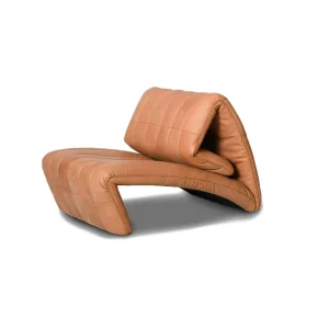 Modern Luxury Adjustable Recliner Chair Leather Folding Lounge Chair Armless Sofa Bed for Living Room Hotel Villa