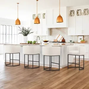 Modern Luxury Bar Stools with Back Support for Kitchen Island Home Bars Hotel Counters Commercial Cafe & Restaurant Furniture
