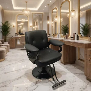 Modern Luxury Barber Chair for Hair Salons Kitchen & Bathroom Use Adjustable Durable Upside Down Placement