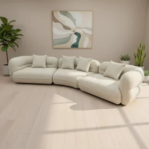 Modern Luxury Classic Design L Shaped Sofa Set Premium Handcrafted Fabric Home Office Hotel School Skilled Maker Manufactured