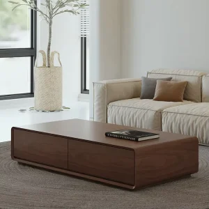Modern Luxury Coffee Table Living Room Furniture Sets Wooden Coffee Tables with Drawer Tea Table Set