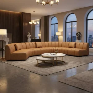 Modern Luxury Curved Modular Hotel Sofa Set for Lobby & Lounge
