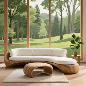 Modern Luxury Design Chaise Lounge Couch Wooden Office Modular Sofa Set Hotel Living Room Velvet Large Sectional Sofa for Sale