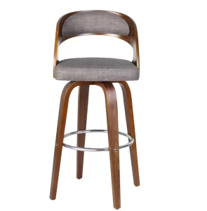 Modern Luxury Design High Bar Stool with PU Leather Seat and Wooden Leg for Kitchen or Dining Durable Steel Frame Bar Chairs