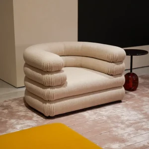 Modern Luxury Design Living Room Leisure Sofa Chair Light Luxury Villa Single Lounge Chair Sofa Velvet Fabric Modular Couch Sofa