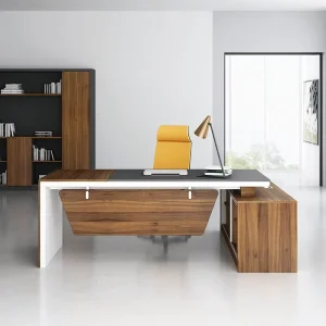 Modern Luxury Design Office Desk Customize Manager CEO Boss Office Desk L shaped Executive Office Desk